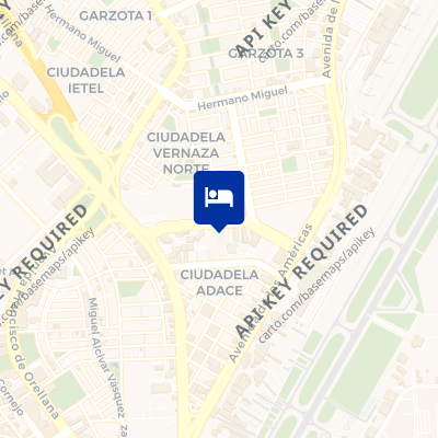 location of hotel on a map