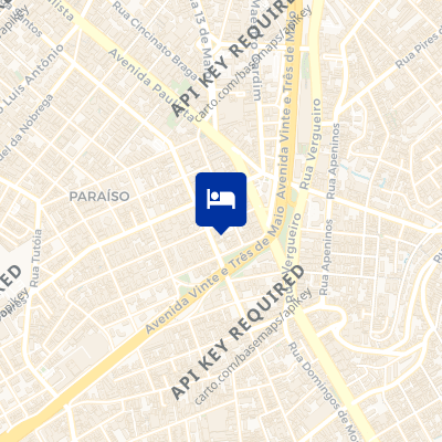 location of hotel on a map