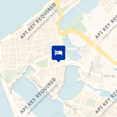 location of hotel on a map