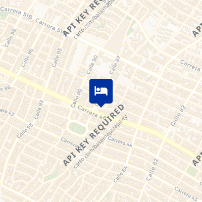 location of hotel on a map