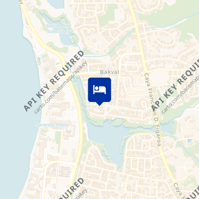 location of hotel on a map