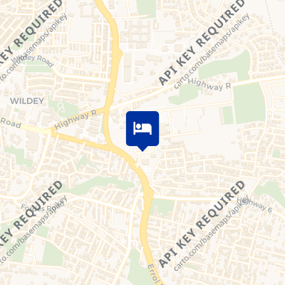 location of hotel on a map