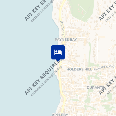 location of hotel on a map