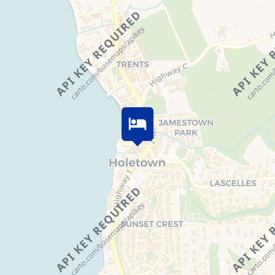 location of hotel on a map