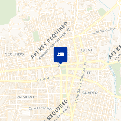location of hotel on a map
