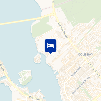 location of hotel on a map