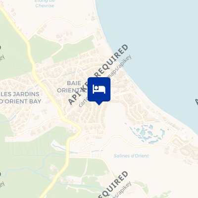 location of hotel on a map