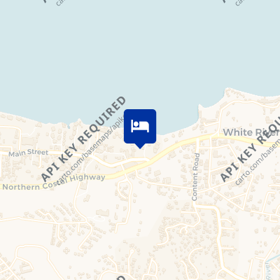location of hotel on a map