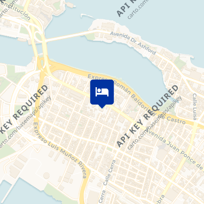 location of hotel on a map