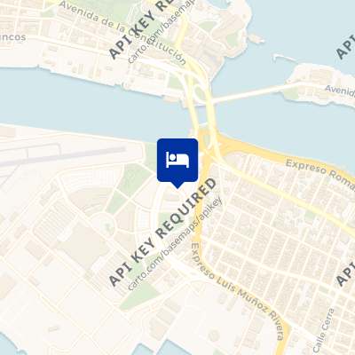 location of hotel on a map