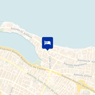 location of hotel on a map