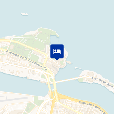 location of hotel on a map