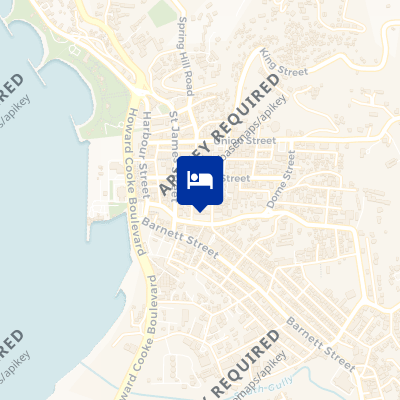 location of hotel on a map