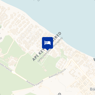 location of hotel on a map