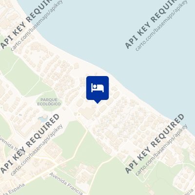 location of hotel on a map