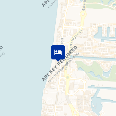 location of hotel on a map