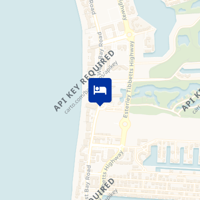 location of hotel on a map