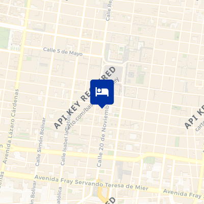 location of hotel on a map