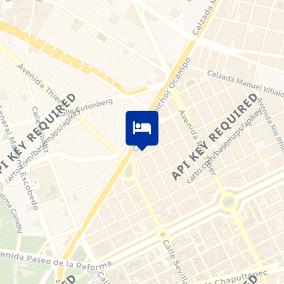 location of hotel on a map