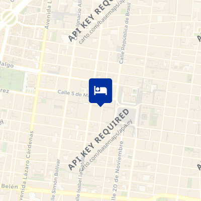 location of hotel on a map