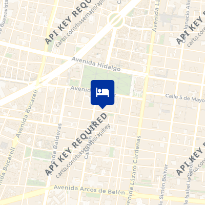location of hotel on a map