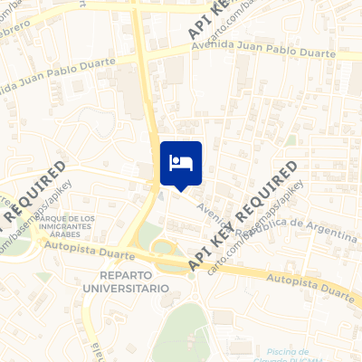 location of hotel on a map