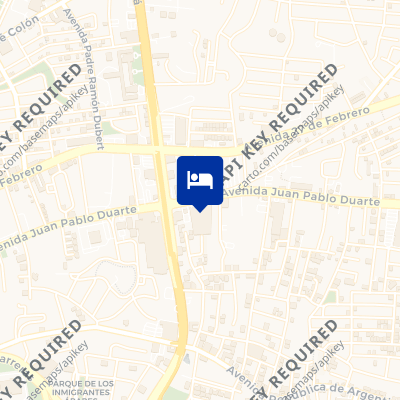 location of hotel on a map
