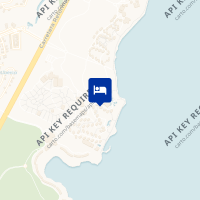 location of hotel on a map
