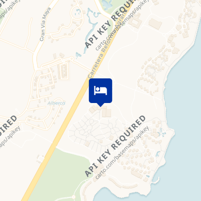 location of hotel on a map
