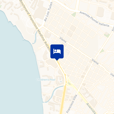 location of hotel on a map