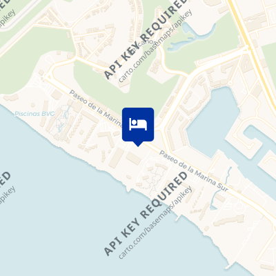 location of hotel on a map