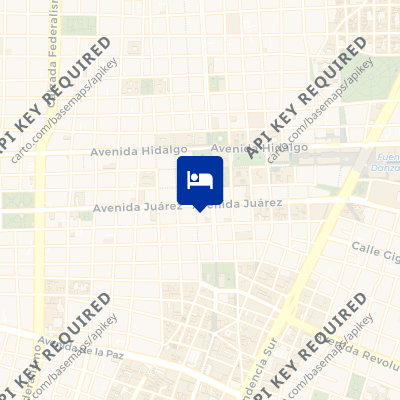 location of hotel on a map