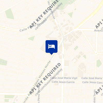 location of hotel on a map