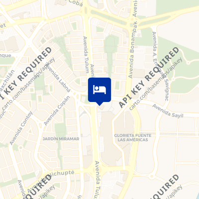 location of hotel on a map