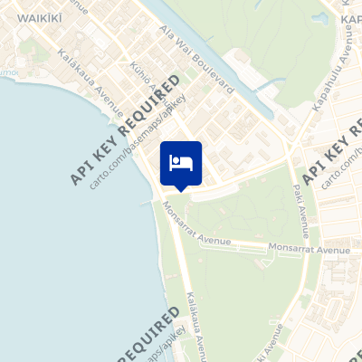 location of hotel on a map