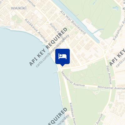 location of hotel on a map