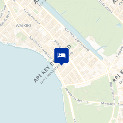 location of hotel on a map