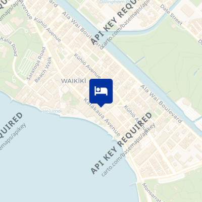 location of hotel on a map