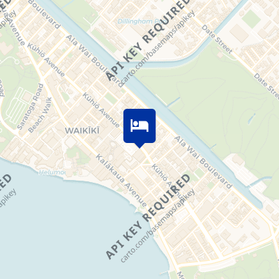 location of hotel on a map