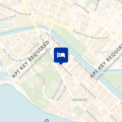 location of hotel on a map