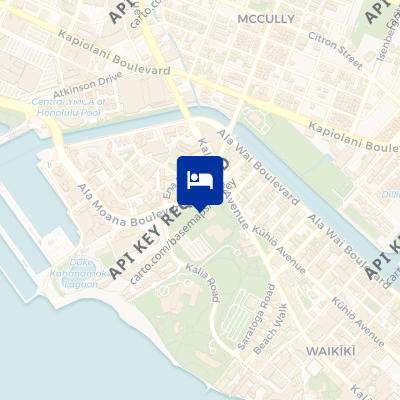 location of hotel on a map