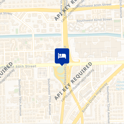 location of hotel on a map
