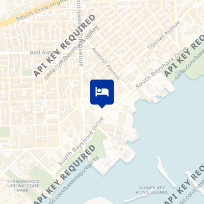location of hotel on a map
