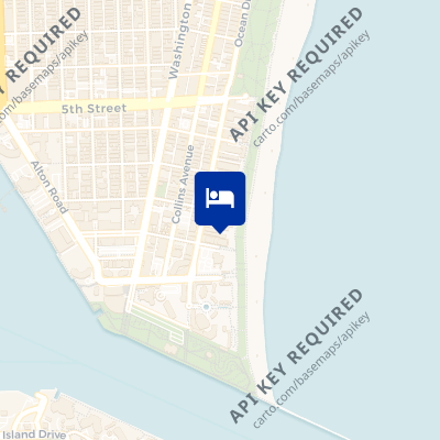 location of hotel on a map