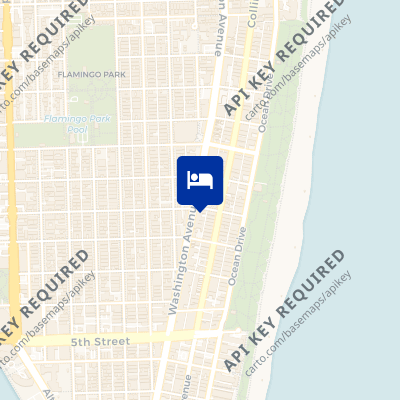 location of hotel on a map