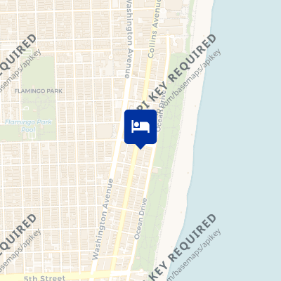 location of hotel on a map