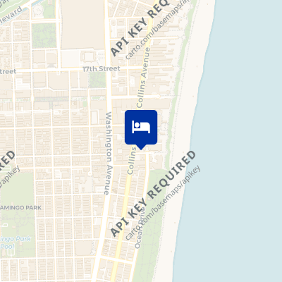 location of hotel on a map