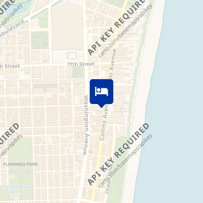 location of hotel on a map