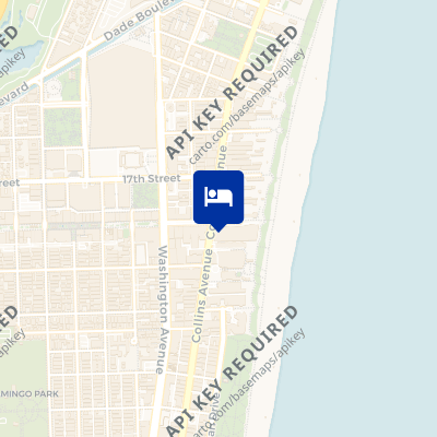 location of hotel on a map