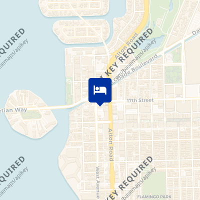 location of hotel on a map